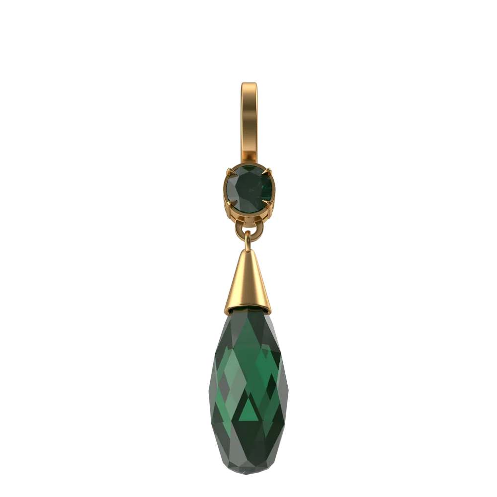 Brinco Cristal Verde